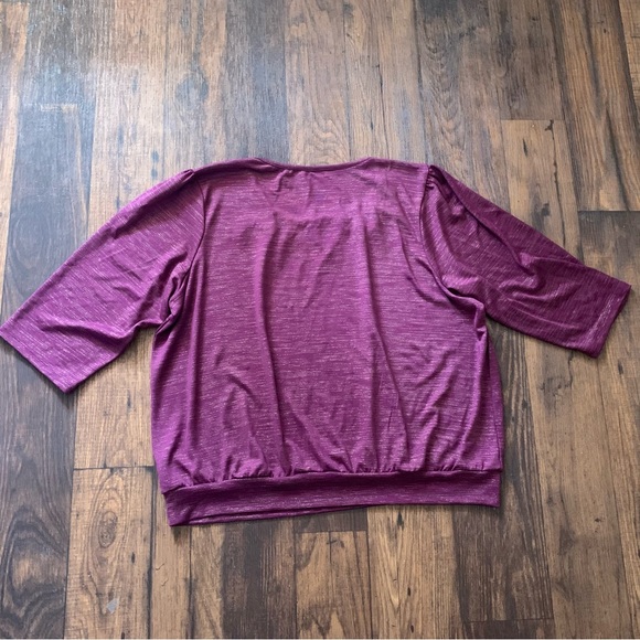 Beverly Drive 3x women’s Purple blouse Plus Size, Shining - Picture 7 of 8